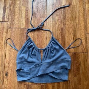 Urban Outfitters Blue Crop Top